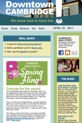 Downtown Cambridge News - April 27, 2011